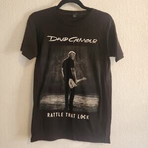 David Gilmour Men's Size Small Battle That Lock Live‎ 2016 Concert Tee Black New